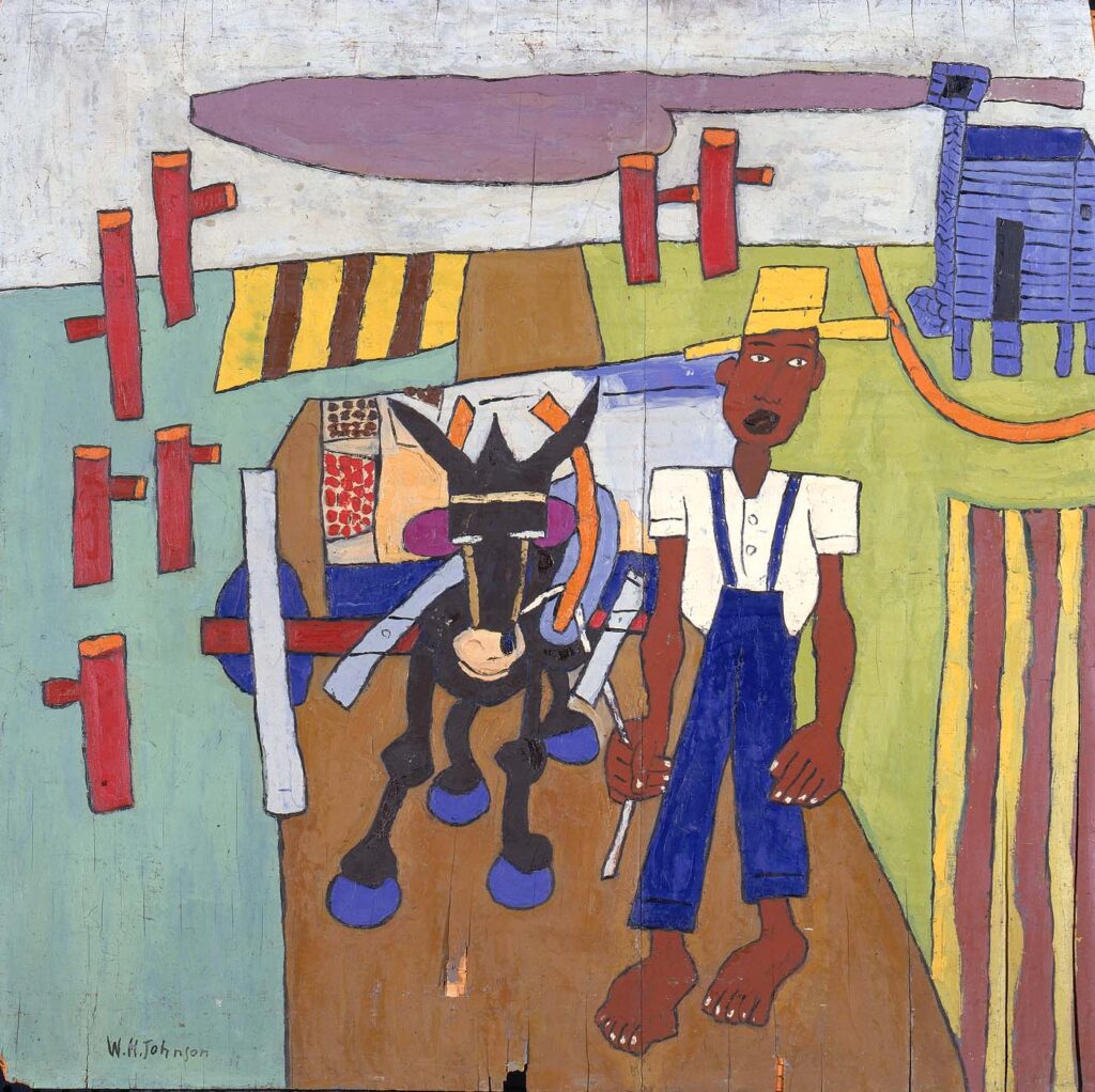 Off to Market (1941) - William H. Johnson Tablo
