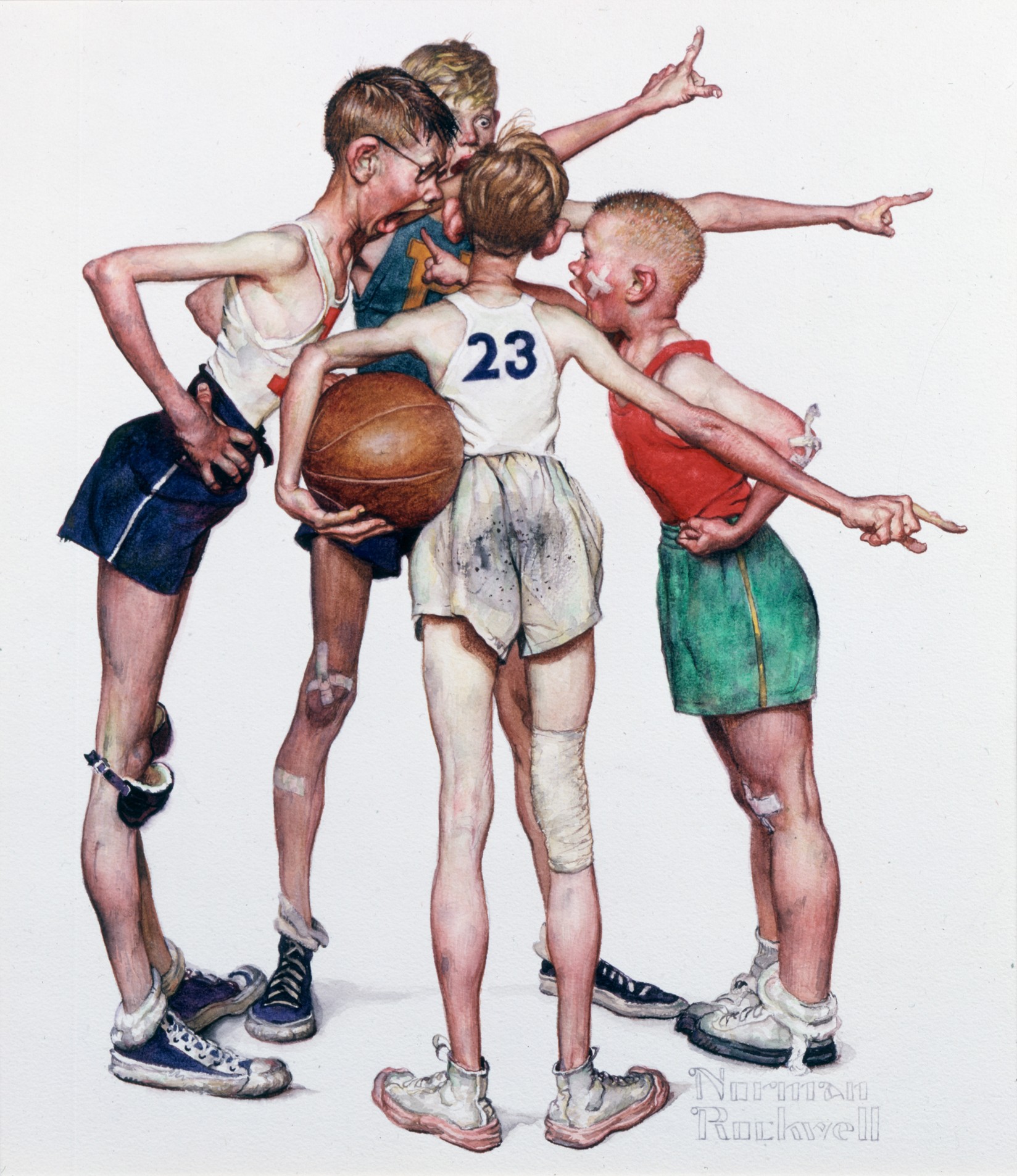 Oh Yeah (1951) - Norman Rockwell Tablo