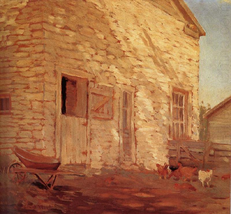 Old Stone Barn (1919) - Grant Wood Tablo