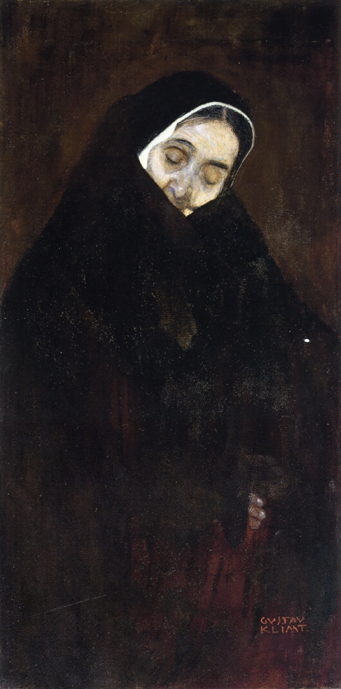 Old Woman (1909) – Gustav Klimt Tablo