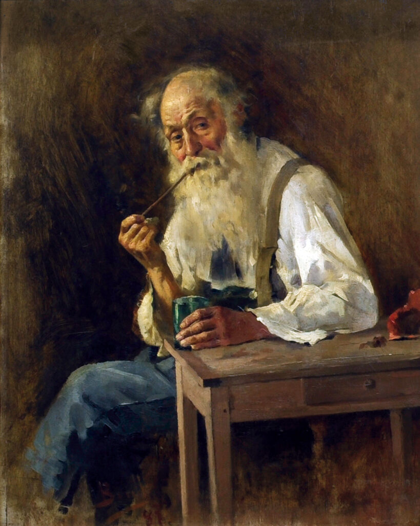Old man with his glories (1887) - Joan Brull Tablo