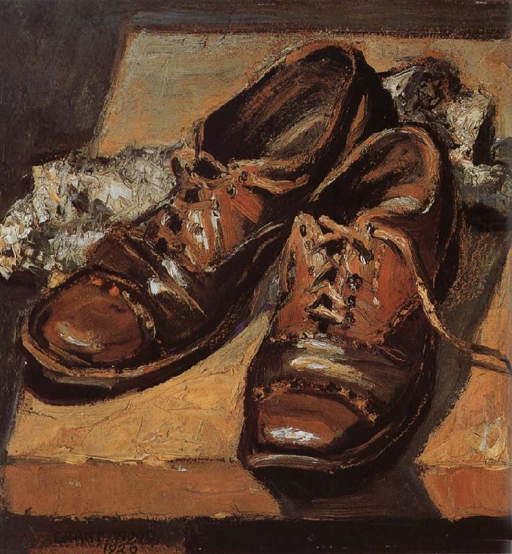 Old shoes (1926) - Grant Wood Tablo