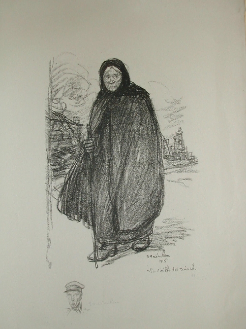 Old woman – Théophile Steinlen Tablo