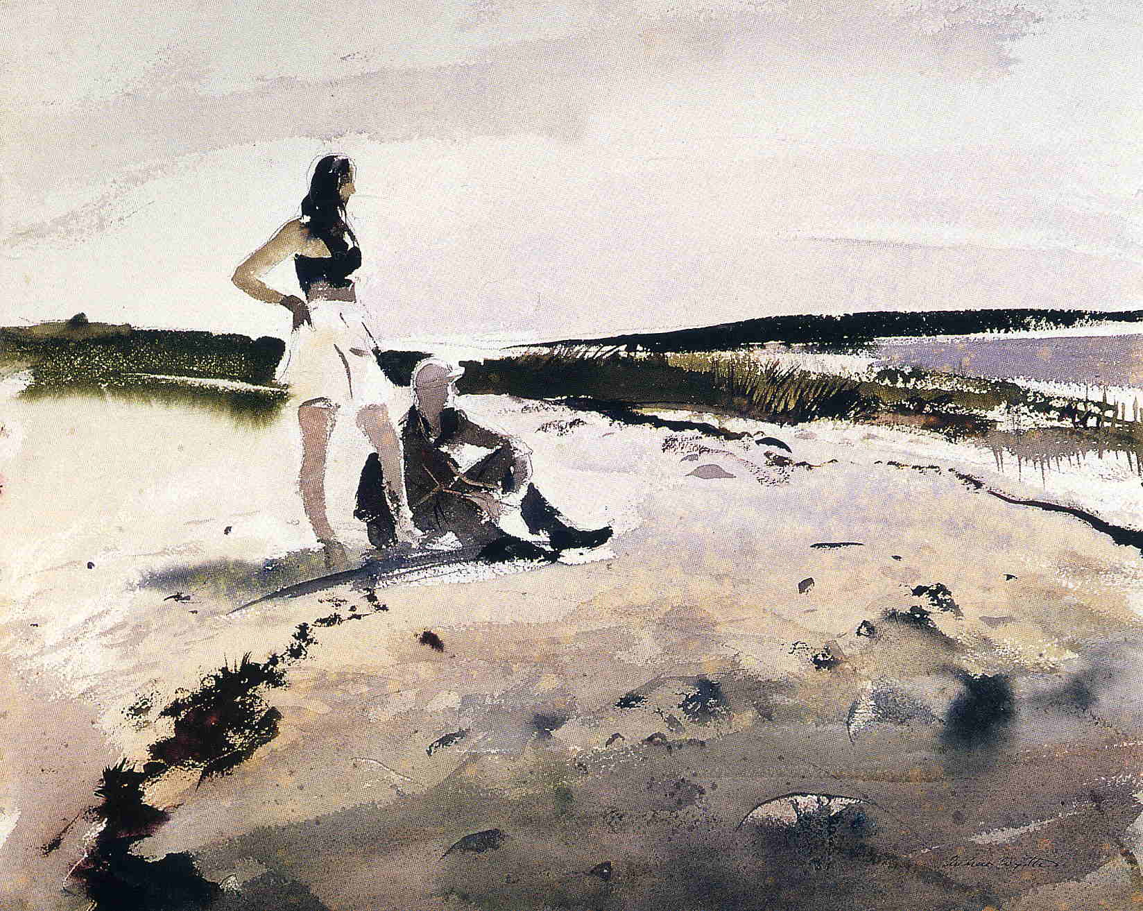 On Bar Island - Andrew Wyeth Tablo