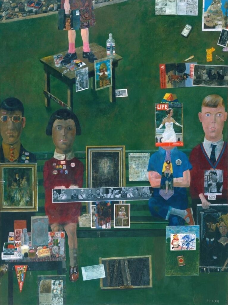On the Balcony (1955) - Peter Blake Tablo