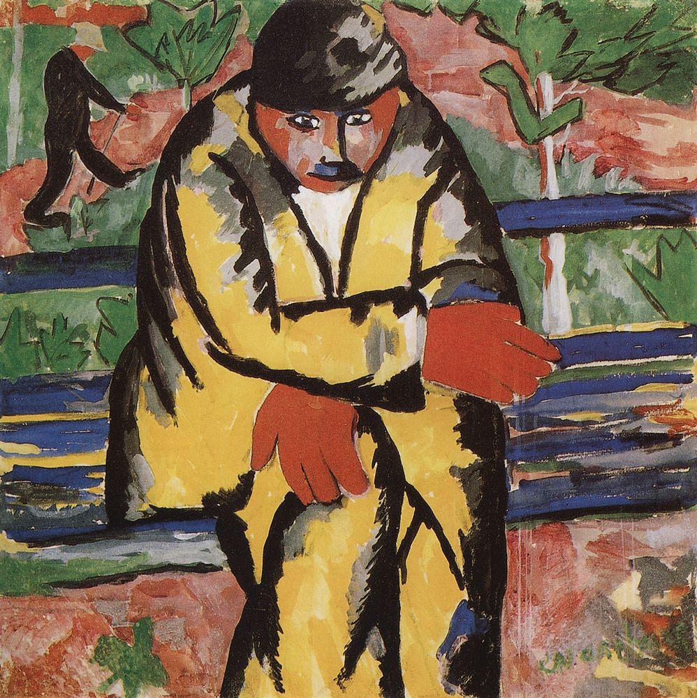 On the Boulevard - Kazimir Malevich Tablo