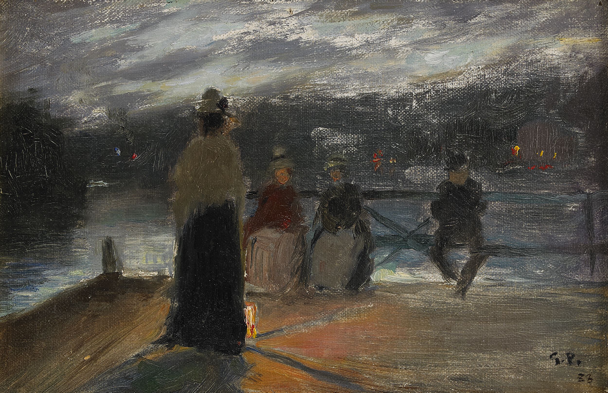 On the Bridge (1888) - Georg Pauli Tablo
