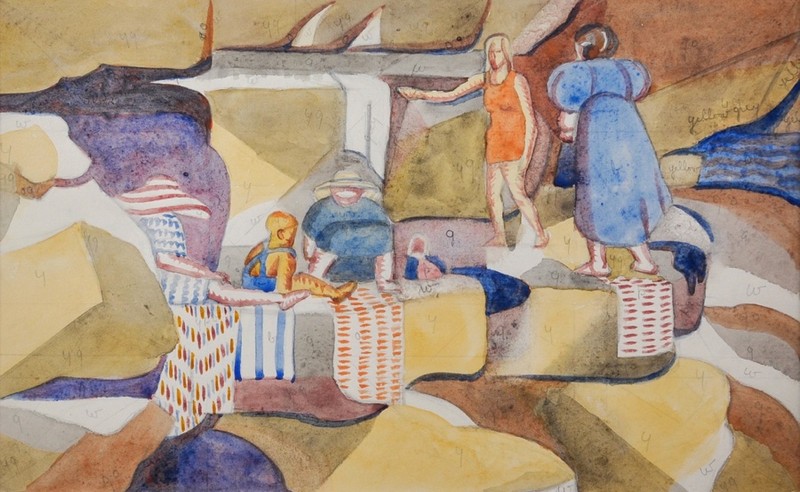 On the Rocks, England (1935) - Dorrit Black Tablo