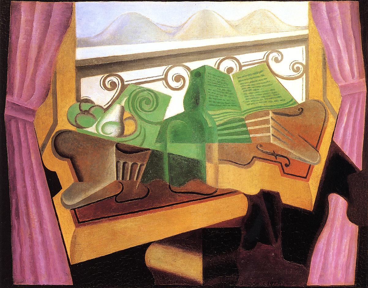 Open Window with Hills (1923) - Juan Gris Tablo