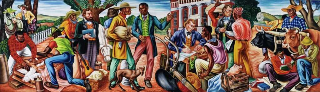 Opening Day at Talladega College (1938) – Hale Woodruff Tablo