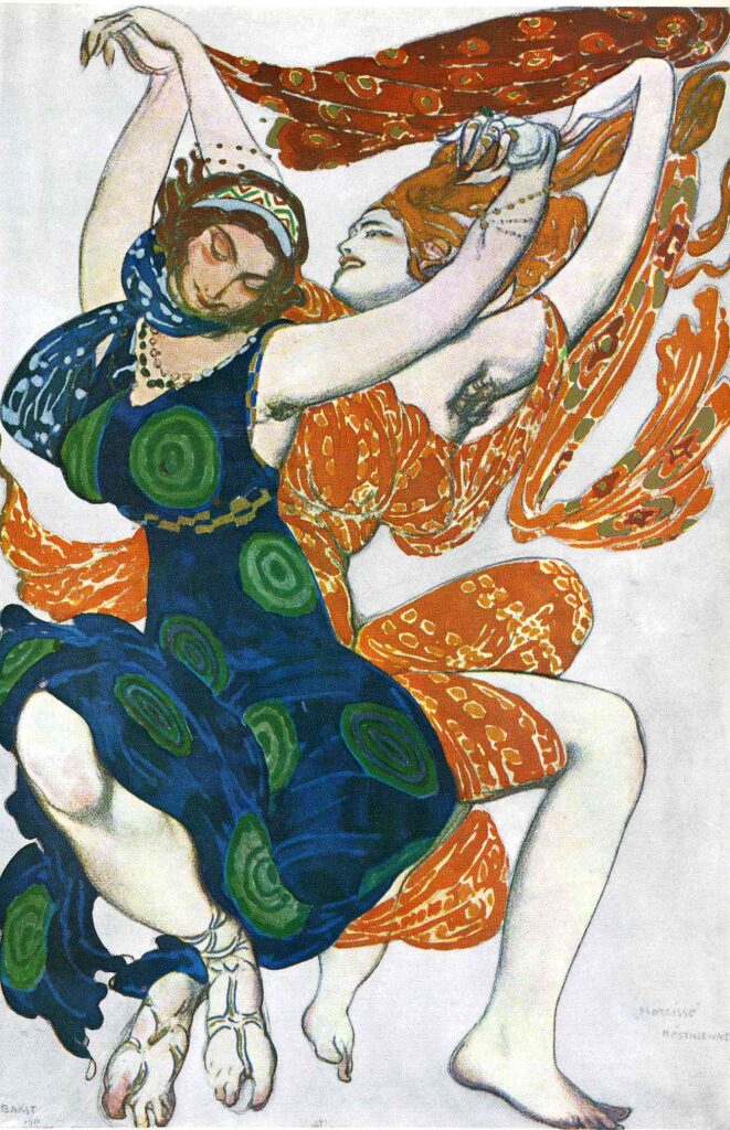 Operatic costume designs (1911) - Léon Bakst Tablo
