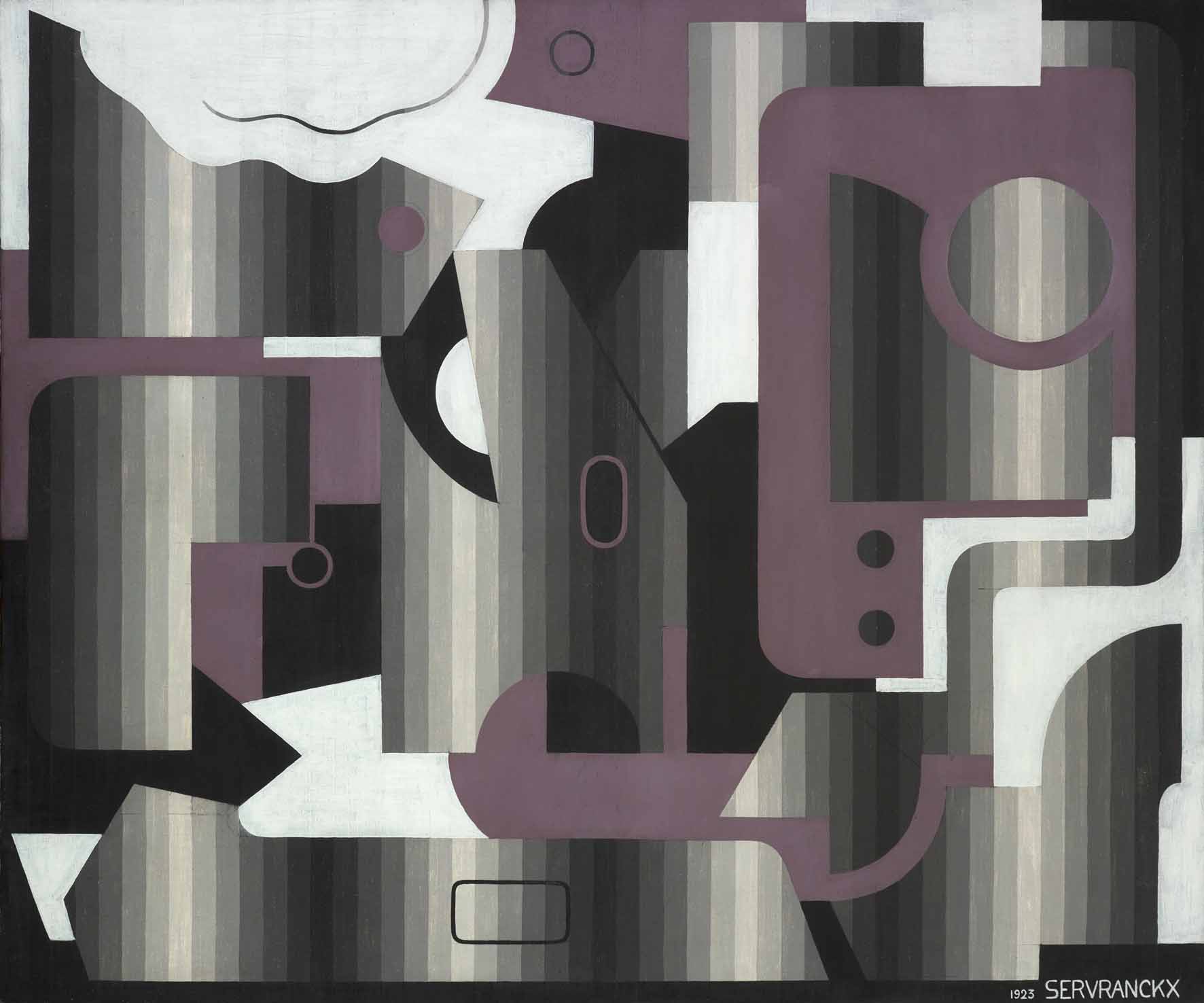 Opus 55. Règne de l’acier poli (Heerschappij van gepolijst staal) (1923) - Victor Servranckx Tablo