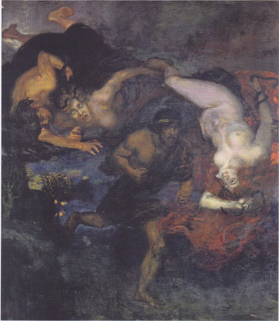 Orestes and the Erinyes (1905) - Franz Stuck Tablo