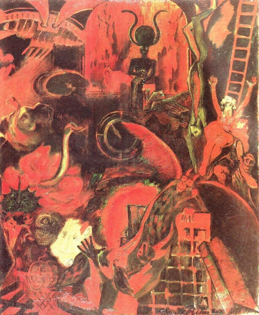 Orfeu nos Infernos (detail) (1904) - Guilherme de Santa-Rita Tablo