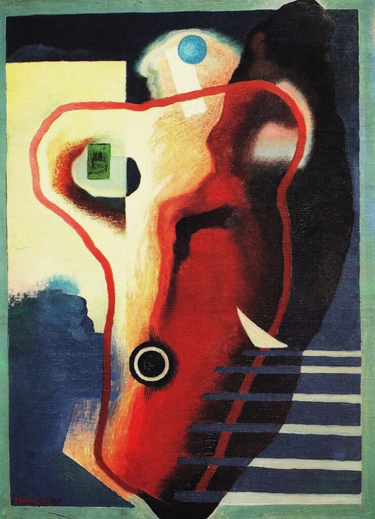 Organismo umano (1929) - Enrico Prampolini Tablo
