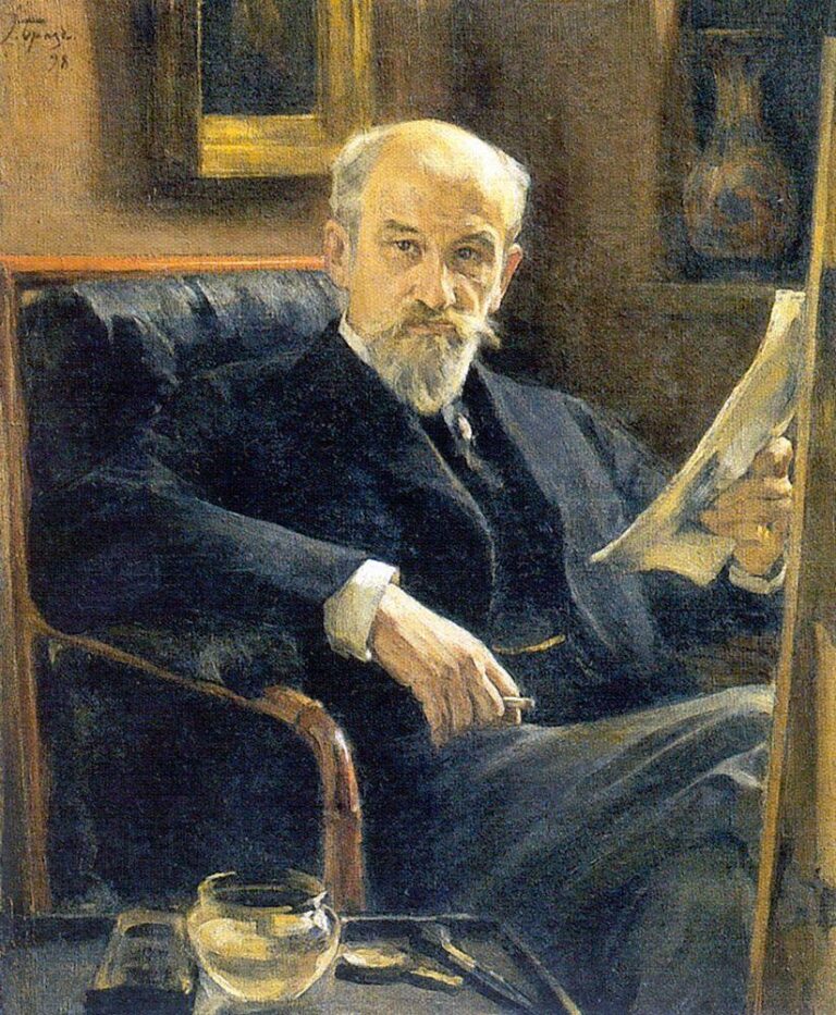 Osip Braz (author). Portrait of A. Sokolov (1898) – Konstantin Somov Tablo