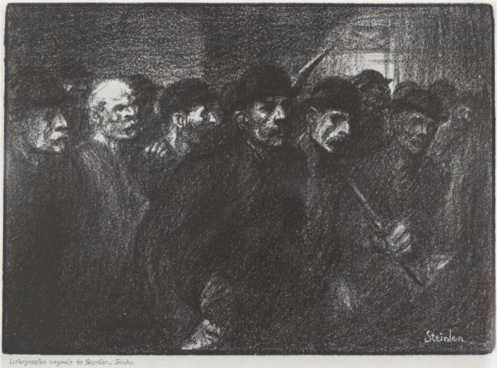 Ouvriers Sortant de L’Usine (1903) – Théophile Steinlen Tablo