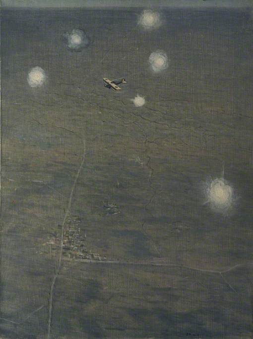 Over the Lines (1917) - C. R. W. Nevinson Tablo