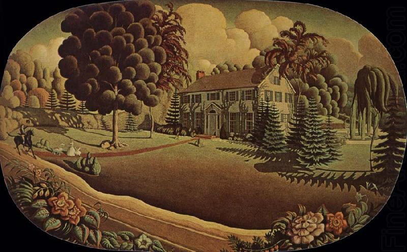 Overmantel Decoration (1930) - Grant Wood Tablo