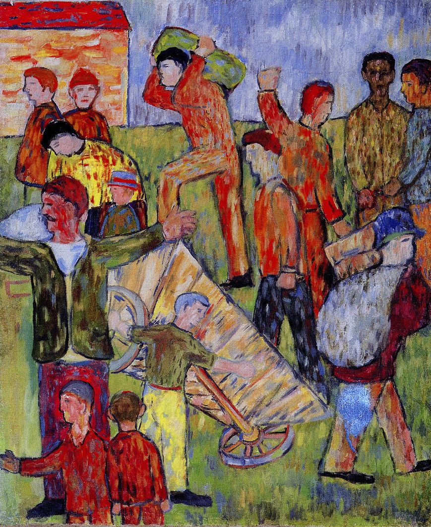 Overturned cart (1937) - Henryk Streng Tablo