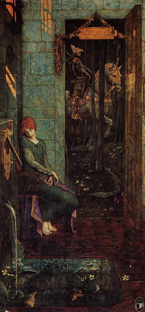 Owain departs from Landine - Edward Burne-Jones Tablo