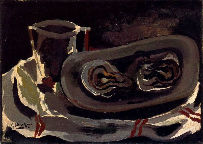 Oysters (1950) - Georges Braque Tablo