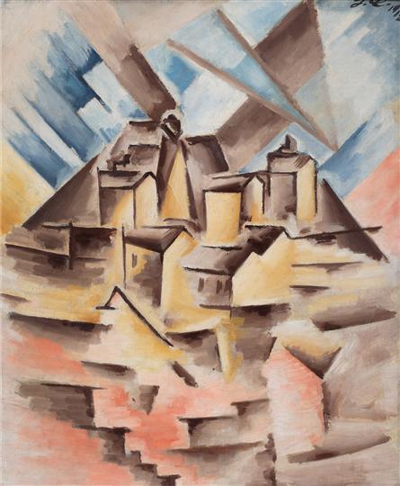 Předměstí (Marseille) (1912) - Josef Čapek Tablo