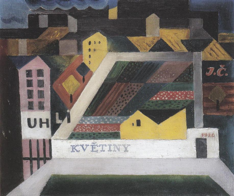 Předměstské zahradnictví (1920) - Josef Čapek Tablo