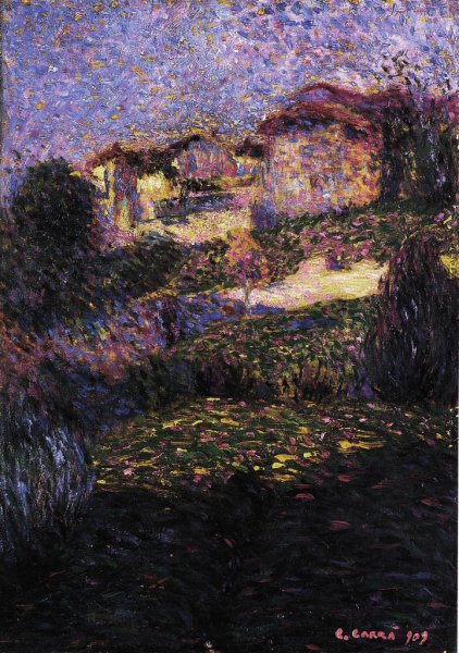 Paesaggio (1909) – Carlo Carrà Tablo