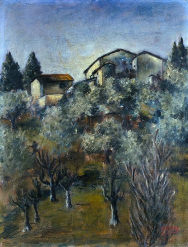 Paesaggio (1922) – Ottone Rosai Tablo