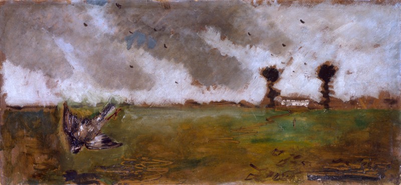 Paesaggio Con Passero E Casolare (1933) – Filippo De Pisis Tablo