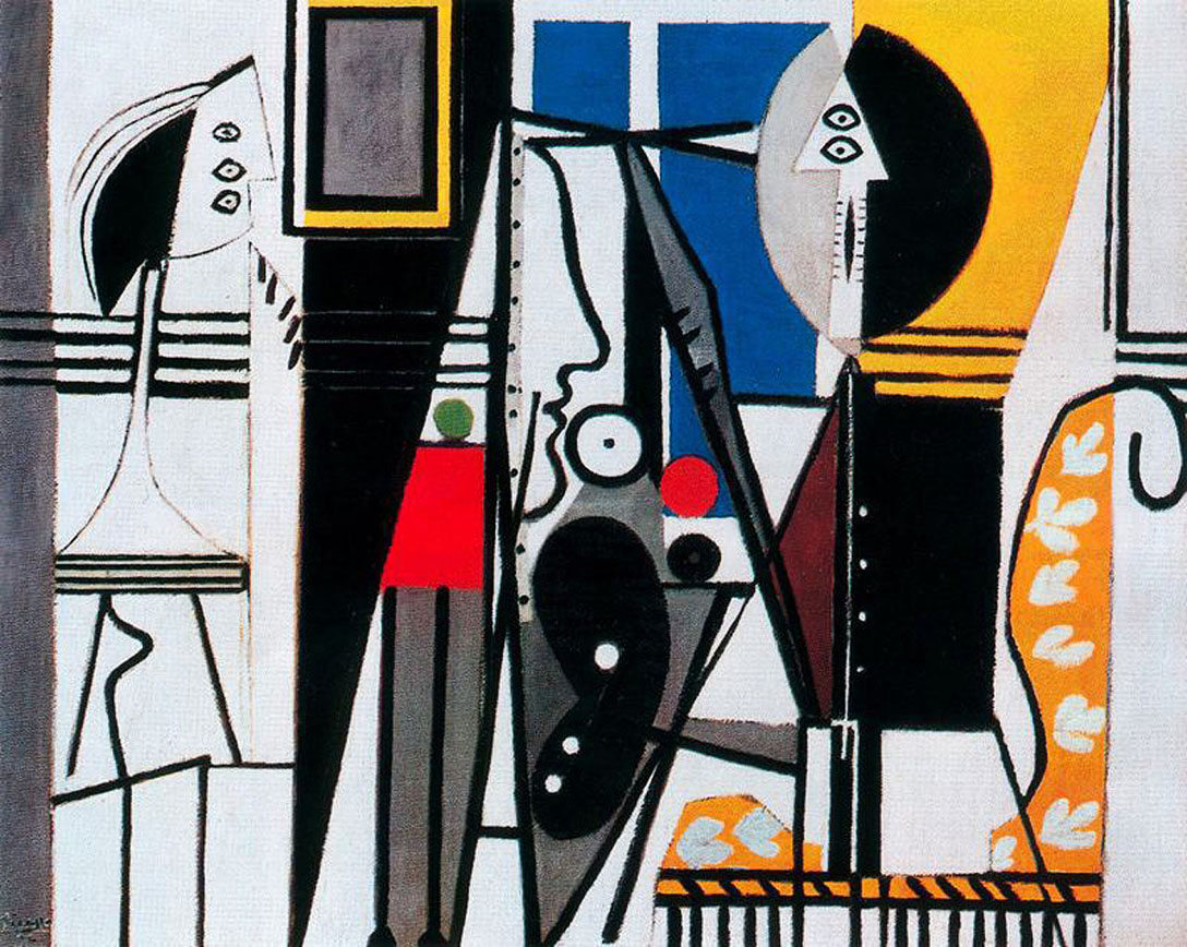 Painter and his model (1928) - Pablo Picasso Tablo