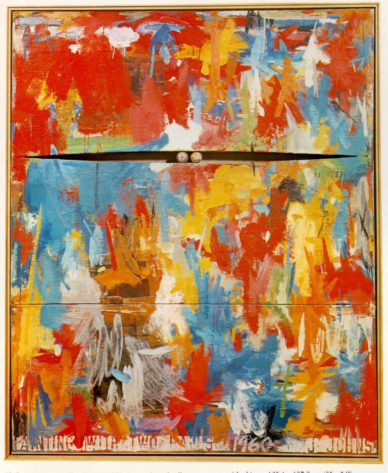 Painting with Two Balls - Jasper Johns Tablo