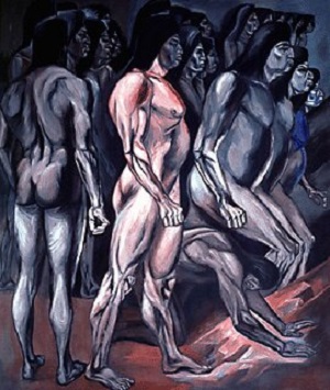 Panel 1. Migration The Epic of American Civilization (1932) – José Clemente Orozco Tablo