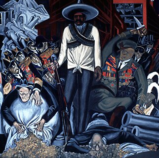 Panel 16. Hispano America The Epic of American Civilization (1932) – José Clemente Orozco Tablo
