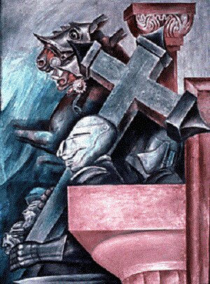 Panel 8. The Prophecy The Epic of American Civilization (1932) – José Clemente Orozco Tablo
