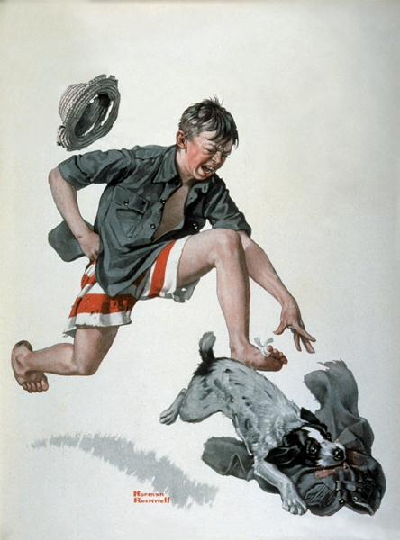 Pants (1919) - Norman Rockwell Tablo
