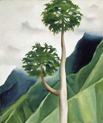 Papaya Tree Iao Valley - Georgia O'Keeffe Tablo