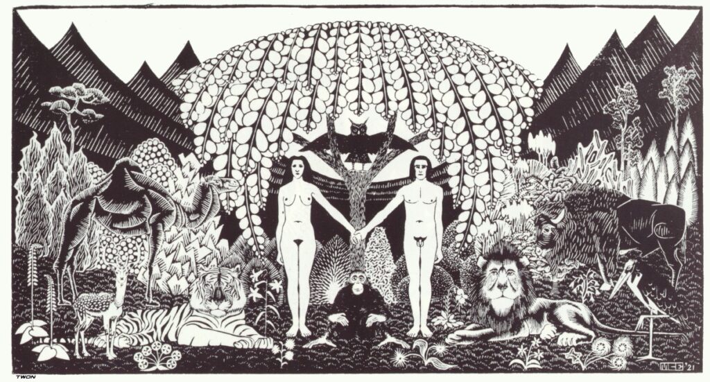 Paradise (1921) - M. C. Escher Tablo