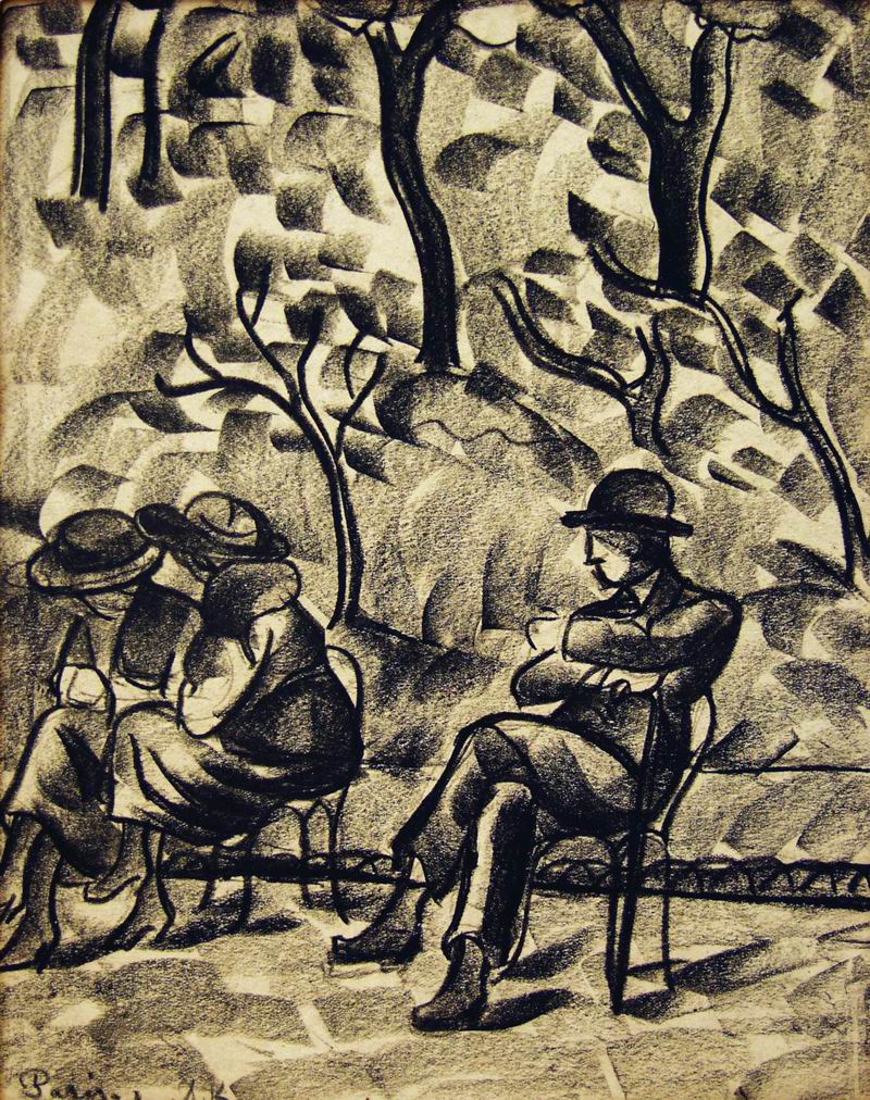 Paris (1920) - David Kakabadze Tablo