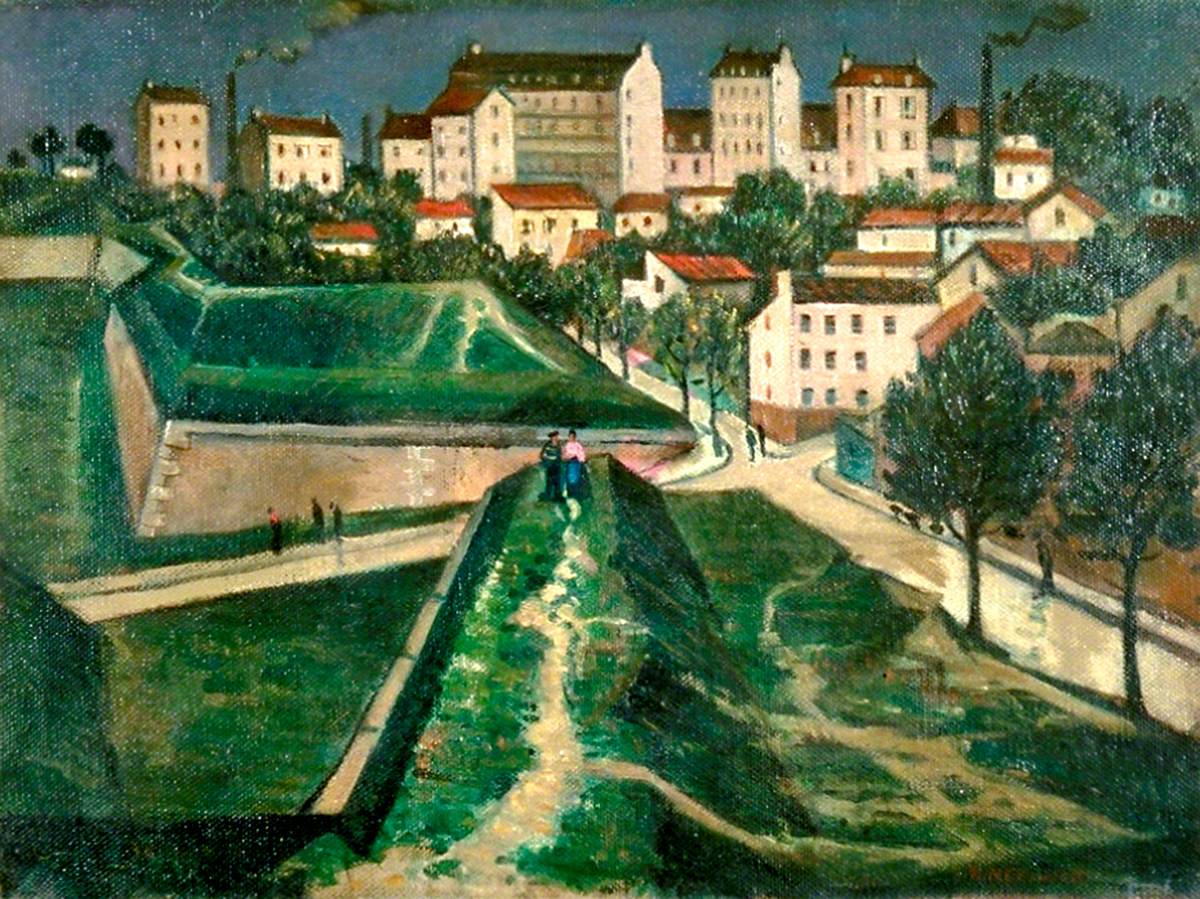 Paris Fortifications (1913) - C. R. W. Nevinson Tablo