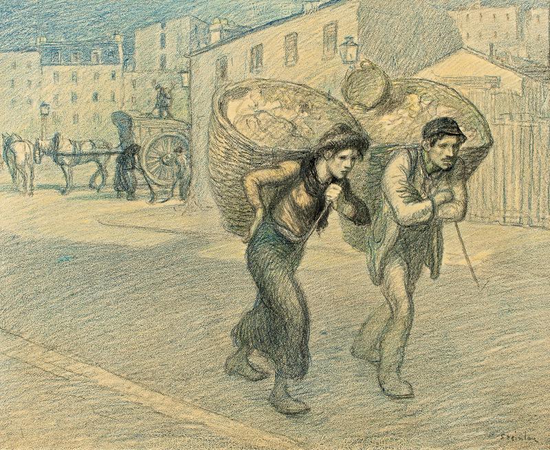 Paris Street Scene – Théophile Steinlen Tablo