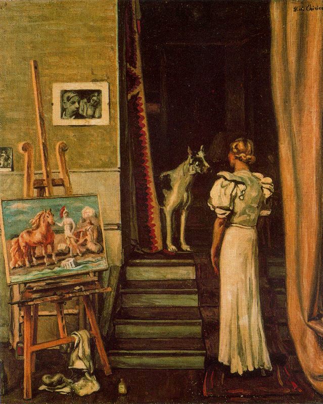 Paris studio of the artist (1933) – Giorgio de Chirico Tablo