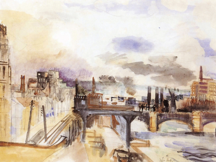 Parisian Bridge (1922) - Raoul Dufy Tablo