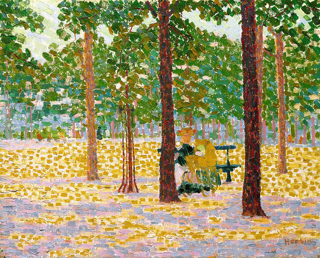 Park in Paris (1904) - Auguste Herbin Tablo