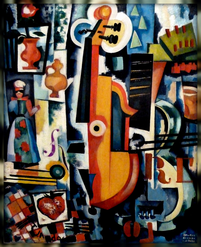 Parto da viola Bom Ménage (1916) – Amadeo de Souza-Cardoso Tablo