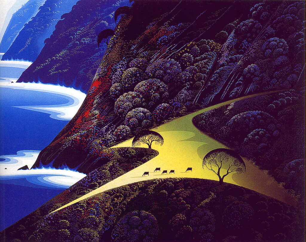 Pastures by the Sea - Eyvind Earle Tablo