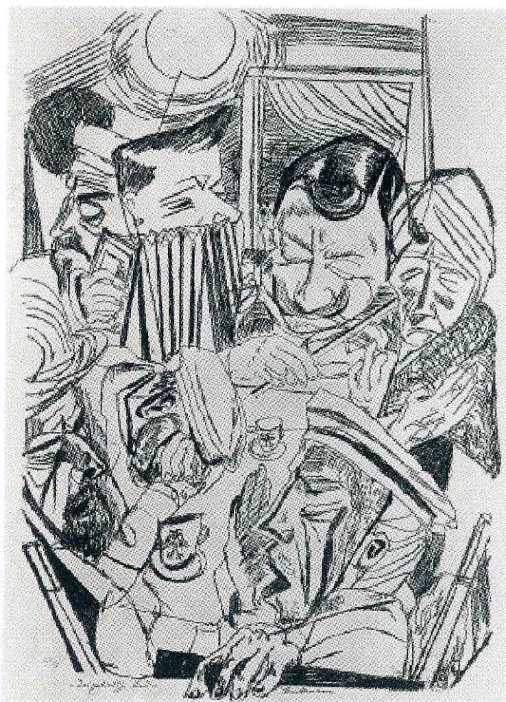 Patriotic song - Max Beckmann Tablo