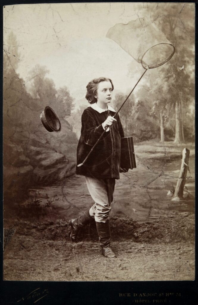 Paul Nadar À La Chasse Aux Papillons (1866) - Félix Nadar Tablo