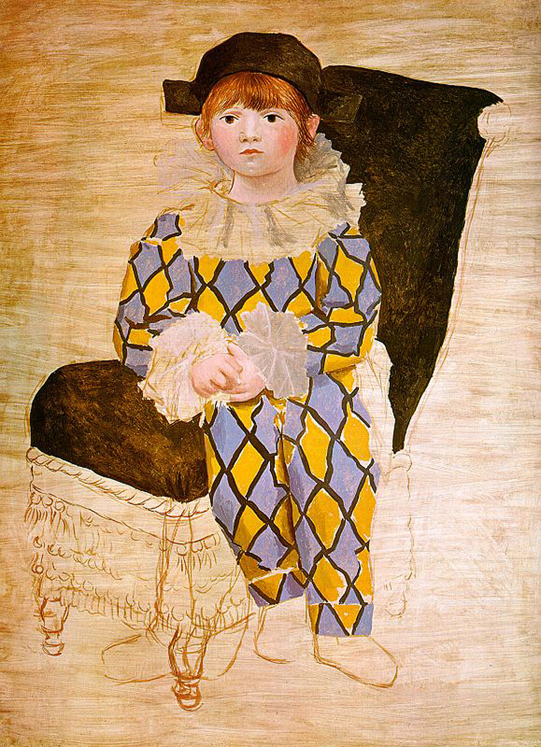 Paul as harlequin (1924) - Pablo Picasso Tablo